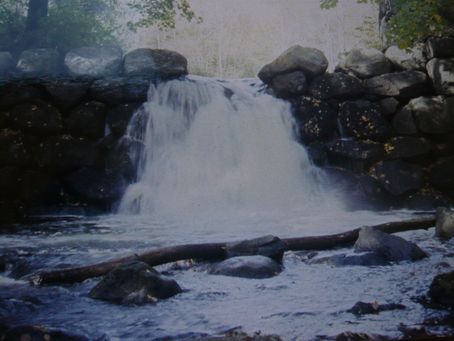 The falls on the Amawalk Outlet, where I saw my first brown trout caught.